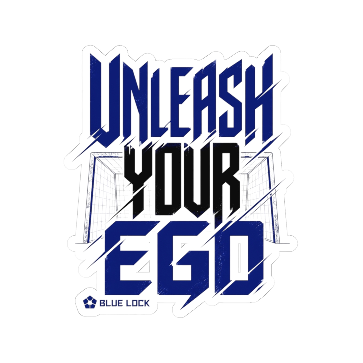 Blue Lock "UNLEASH YOUR EGO" Sticker - Official Stickers merchandise