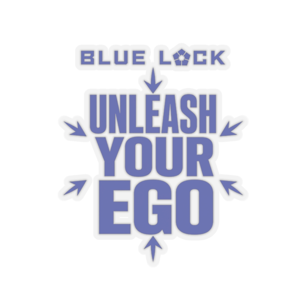 Blue Lock "Unleash Your Ego" Sticker - alternate angle 4, merchandise