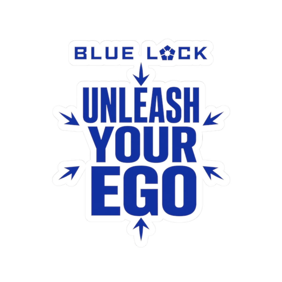 Blue Lock "Unleash Your Ego" Sticker - alternate angle 1, merchandise