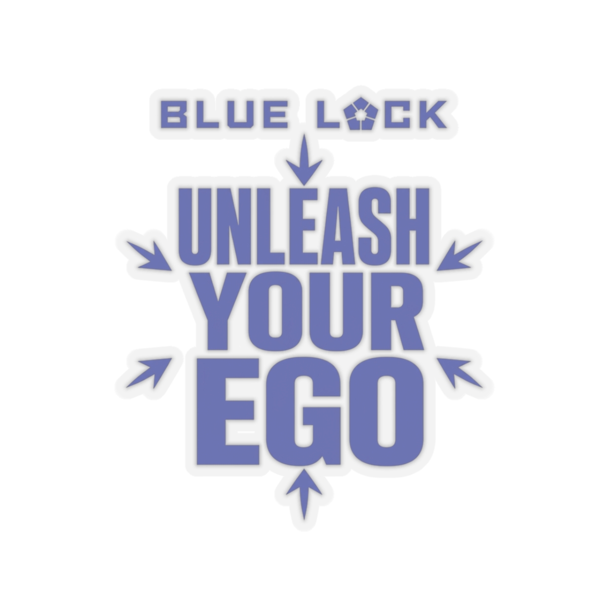 Blue Lock "Unleash Your Ego" Sticker - alternate angle 1, merchandise