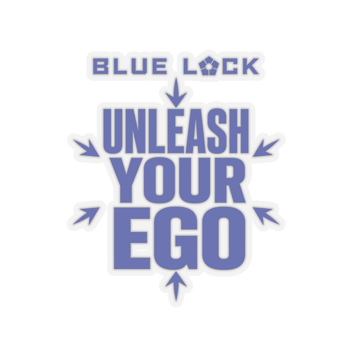 Blue Lock "Unleash Your Ego" Sticker - alternate angle 2, merchandise