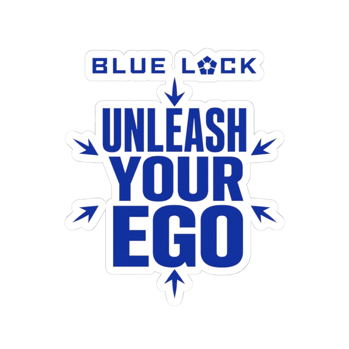 Blue Lock "Unleash Your Ego" Sticker - alternate angle 5, merchandise