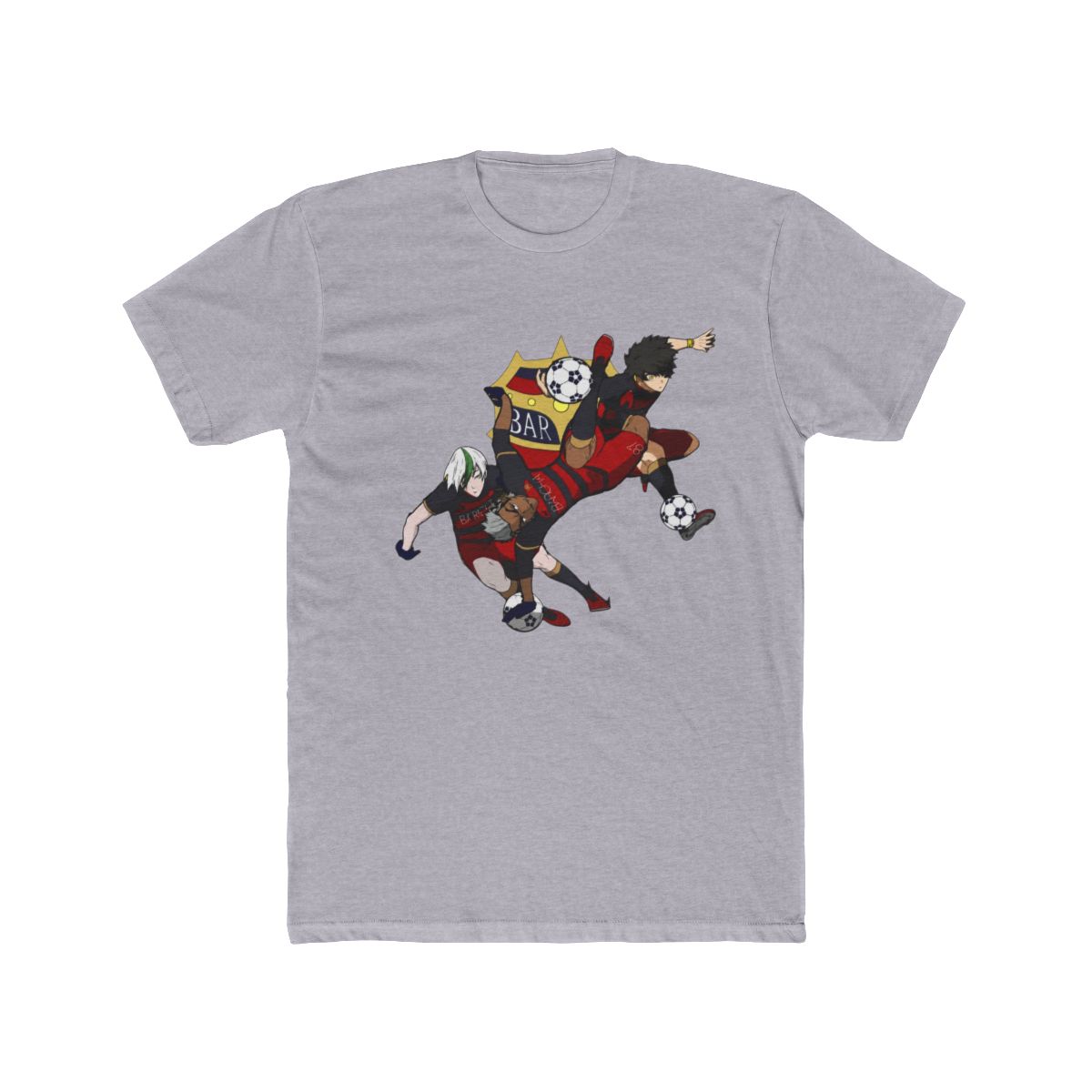 Blue Lock X Bara Spanish Striker Elite Anime Crossover T Shirt - alternate angle 5, merchandise