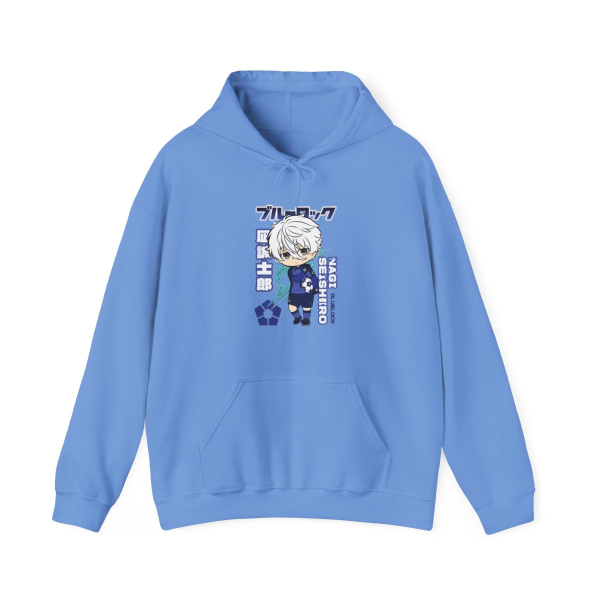 Nagi Seishiro Hoodie Blue Lock Striker Icon - alternate angle 2, merchandise